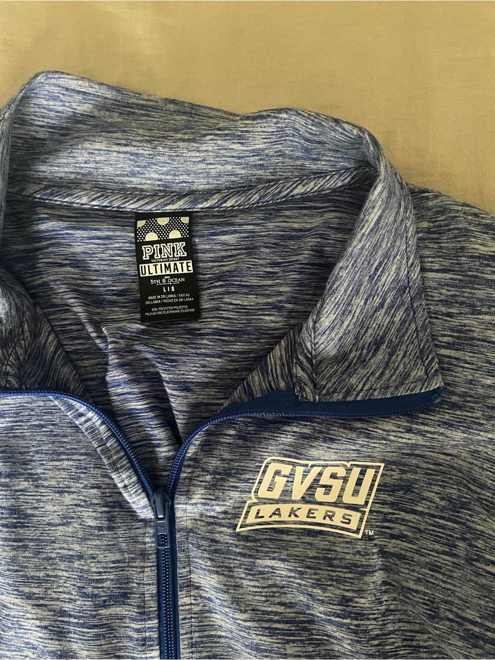 Victorias Secret PINK GVSU Lakers Quarter-Zip Sweater